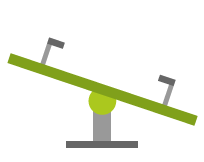 graphic of seesaw