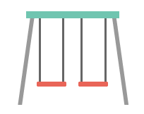 graphic of swings